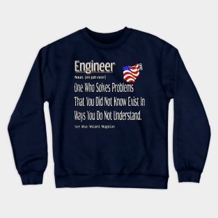 Funny Engineer Definition Awesome Engineering Gift For Ohio State Population Crewneck Sweatshirt